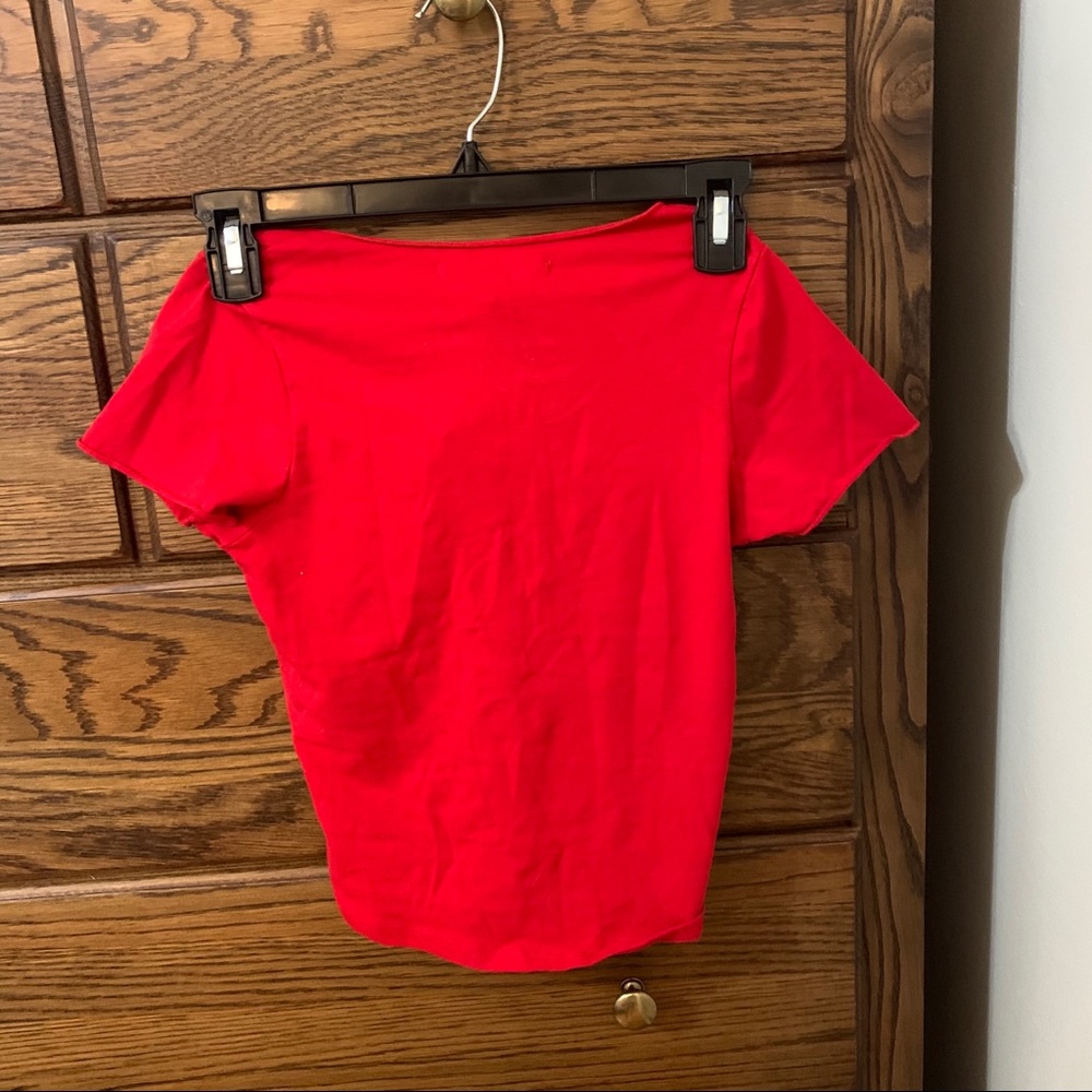 Brandy Melville red crop top - Picture 2 of 2